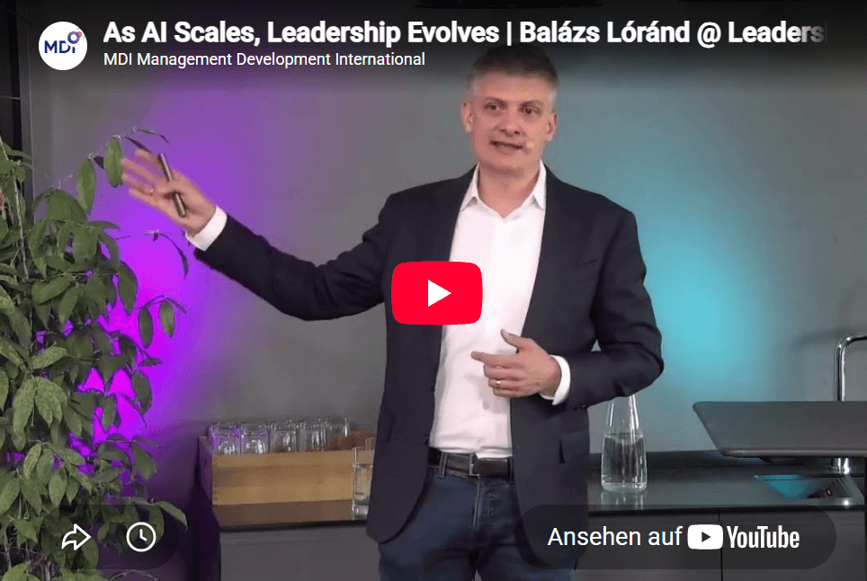 As AI Scales, Leadership Evolves | Balázs Lóránd