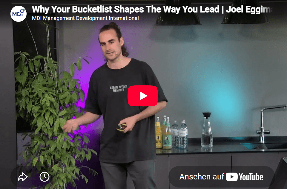 Why Your Bucketlist Shapes The Way You Lead | Joel Eggimann